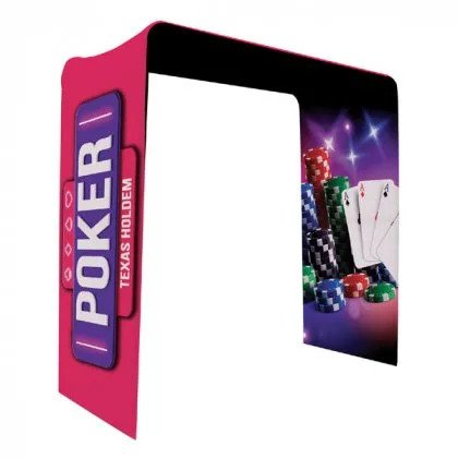 Promotional Trade Show Booth Aisle Displays with Dye Sublimated Graphics