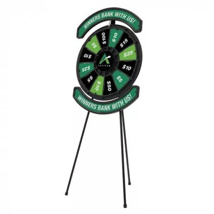 Custom Spinning Prize Wheels for Trade Show Booth Displays
