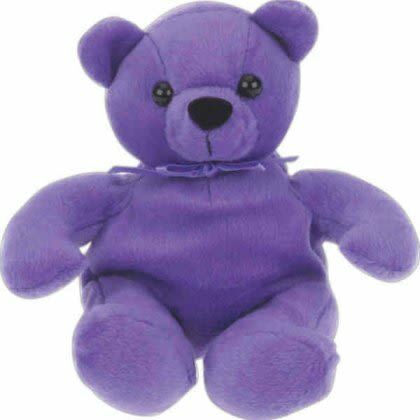 Promotional Purple Awareness Teddy Bear
