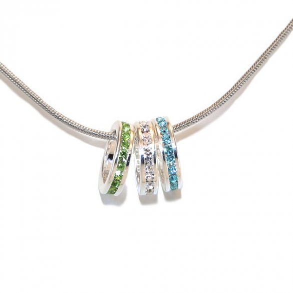 Custom Charm Necklaces for Her - Mother's Day Birthstone Charm Necklace