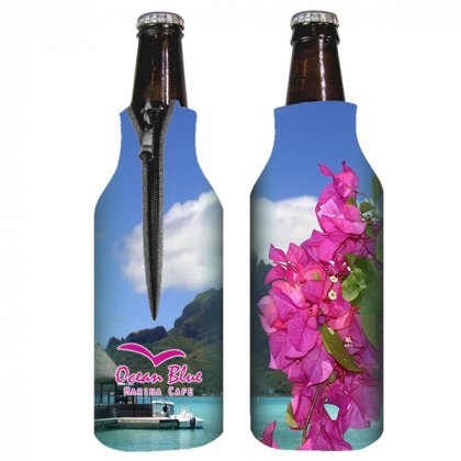 Wholesale Zippered Insulated Beer Bottle Coolie Holders in Bulk