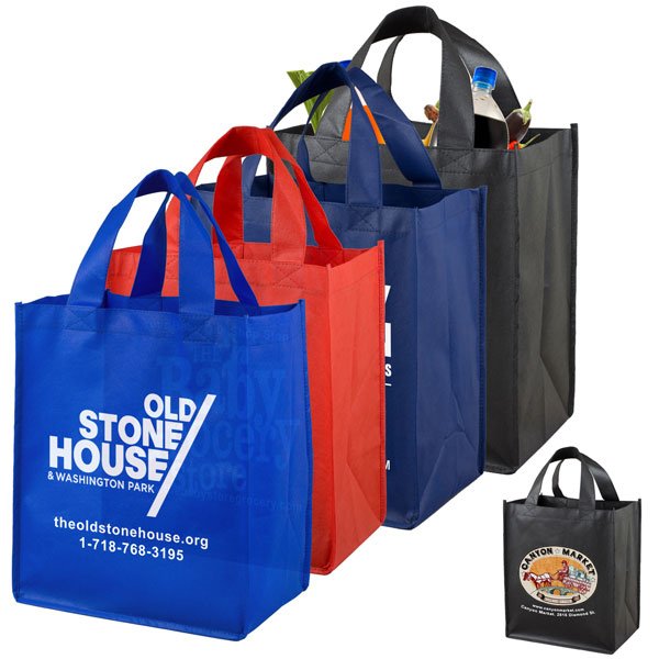 Promotional Large Recycled Polypropylene Grocery Tote Bags