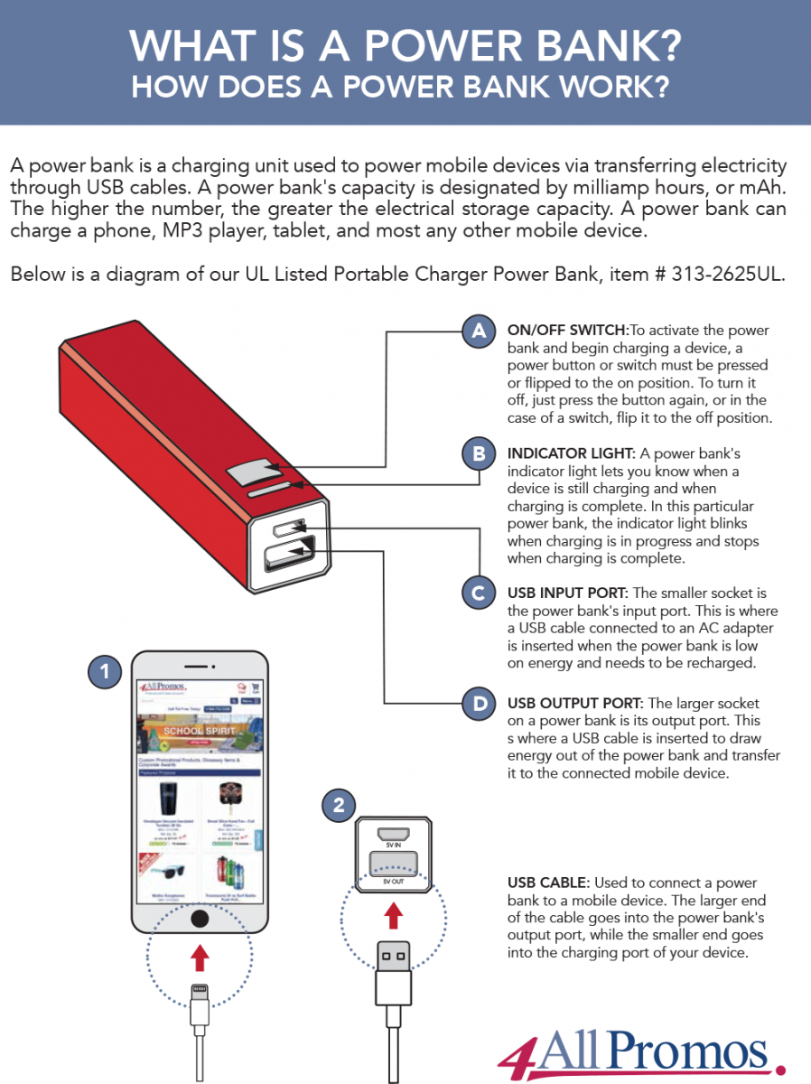 How to Use a Powerbank Infographic