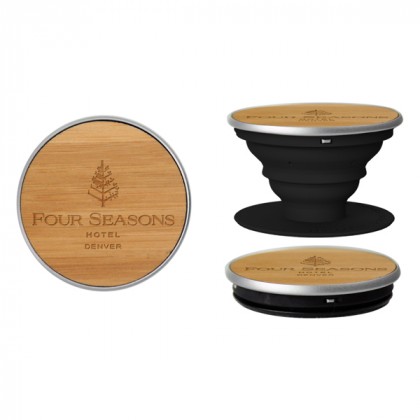 Customizable Bamboo PopSockets for Businesses