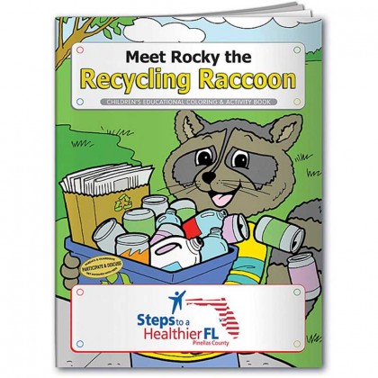 Educational Coloring Books for Kids - Rocky the Recycling Raccoon