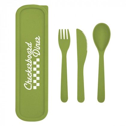 Wholesale Eco-Friendly Wheat Utensil Sets
