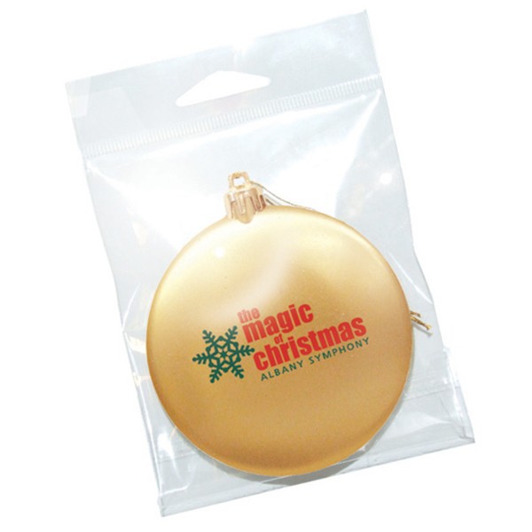 Flat Round Shatterproof Ornament | Durable Promotional Ornament Gifts