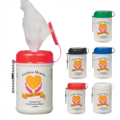 Custom Logo Printed Mini Wet Wipe Canisters