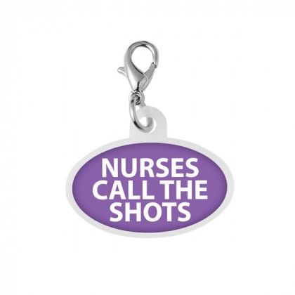 Custom Imprinted Badge Reel ID Charms for Nurses