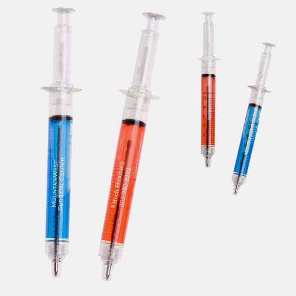 Syringe Pen | Bulk Novelty Click Pens for Medical Professionals