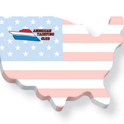 USA Shaped Sticky Note Flags | Custom Imprinted Office Supplies Made in America