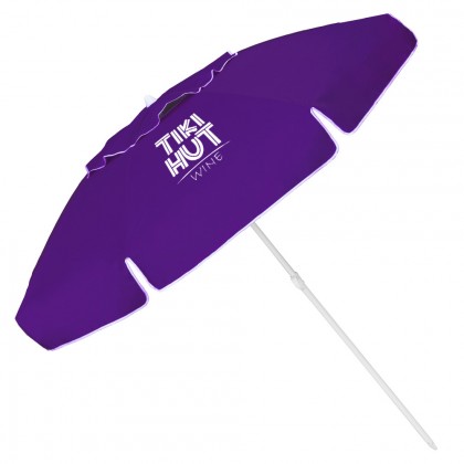 Vented Trio Patio & Beach Umbrellas | Company Logo Umbrellas for Outdoor Seating