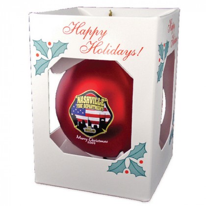 Round Shatterproof Ornament in Gift Box | Best Promotional Shatter Resistant Ornaments