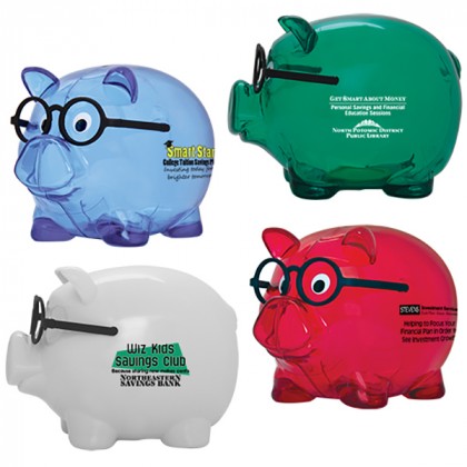 Smart Saver Piggy Bank | Company Logo Novelty Piggy Banks