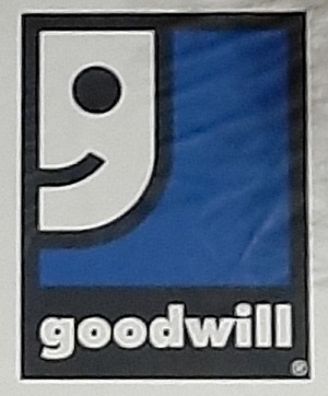 Hidden lowercase g in Goodwill logo