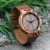 Men's Zebrawood & Bamboo Engraved Wooden Watch | Custom Watches for Gifts