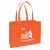 Orange Eco-Friendly Medium Shopping Bag | Budget Wholesale Non-Woven Tote Bags | Bulk Discount Tote Bags