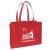 Red Eco-Friendly Medium Shopping Bag | Budget Wholesale Non-Woven Tote Bags | Bulk Discount Tote Bags