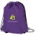 Premium Poly Promotional Drawstring Backpacks in Brilliant Colors - Purple