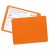 Imprinted Small Vaccination Card Holder Orange