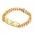 Womens Gold Chain Link Medical ID Bracelet