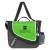 Promotional Newsboy Bags | Step Ahead Messenger Bag with Headphone Ports | Promotional Messenger Bags with Handles - Apple Green