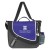 Promotional Newsboy Bags | Step Ahead Messenger Bag with Headphone Ports | Promotional Messenger Bags with Handles - Purple