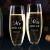 Mr & Mrs Stemless Champagne Flutes - Set of 2 | Personalized Champagne Flutes 