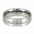 Men's Engraved Stainless Steel Ring with Beveled Edges