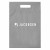 Printed 9 x 13 Fold-Over Reinforced Die Cut Bag - Gray