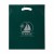 Printed 9 x 13 Fold-Over Reinforced Die Cut Bag - Hunter green