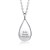 Silver Teardrop Engraved Memorial Urn Pendants | Personalized Bereavement Necklaces