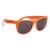 Rubberized Promotional Sunglasses with Business Logo Orange