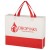 Imprinted Non-Woven Prism Tote Bag - Red