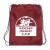 Custom Drawstring Cinch Bags | Economy Discount Drawstring Backpacks | Inexpensive Custom Drawstring Backpacks - Burgundy