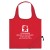 Red Folding Travel Color Tote Custom Logo