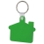 Soft Squeezable Key Tag - House Shaped - Translucent Green