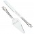 Joined Hearts Engraved Wedding Cake Server Set