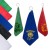 Microfiber Grommet & Hook Golf Towel Promo - Colors