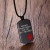 Laser Engraved Black Medical Alert Dog Tag with Black Cord | Engraved Medical Alert Dog Tag | Black Medical Dog Tag