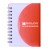 Custom Small Spiral Curve Notebook - Translucent Red