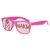 Retro Custom Promotional Sunglasses with Logo Lenses-Branded Giveaways Pink