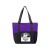 Custom Reusable Tote Bag with Business Logo - Poly Pro Pocket Purple