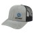 Logo Wool Acrylic Flat Bill Mesh Back Cap - Black mesh back