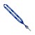 ¾” Wholesale Lanyards with Retractable Badge Reels | Promo Lanyards with Free Shipping - Royal Blue