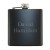 Personalized Black Steel Flask with Name