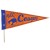 Laminated custom cardstock pennant with full color logo imprinting