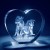 3D Photo Engraved Heart Crystal Memento | Custom Photo Keepsakes