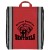 Promotional Non-Woven Drawstring Backpacks | Marco Polo Custom Recycled Drawstring Backpacks with Safety Strips - Red