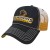 Gradient Screen Print Mesh Cap with Logo - Black gold